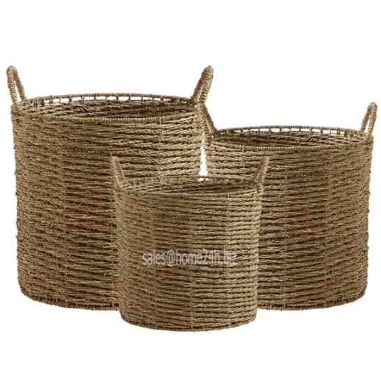 427073 Trista Seagrass Tote Basket