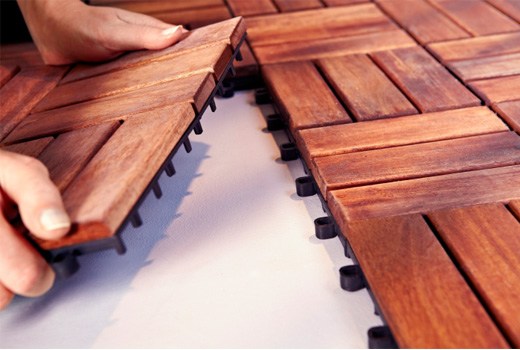 01.outdoor Deck Tiles Garden Solid Acacia Wood (8) 2