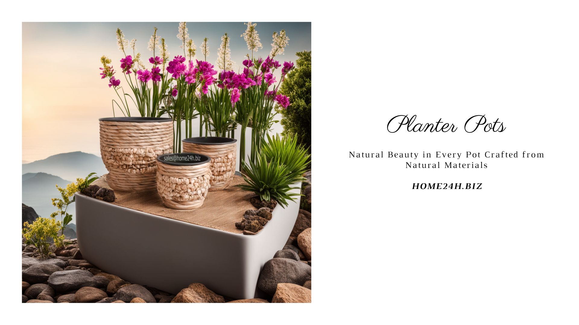 Planter Pots Crafted From Natural Materials