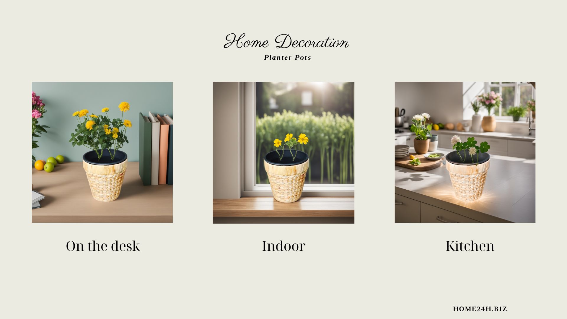 Planter Pots With Home Decoration